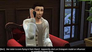 Addicted to Vanessa in Sims 4, the Girl Next Door Seduces at Wedding.