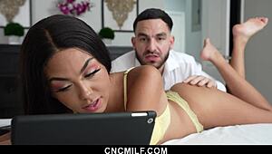 Stepson Sneaks to Fuck Stepsister and Stepmother in Wild Group