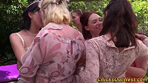 Aussie Bridal Orgy with Licking and Fingerbang Fun