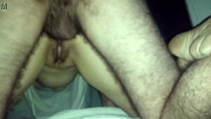 Amateur Shaved Pussy Assfucking On All Fours