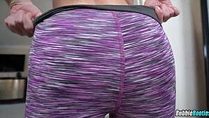 Is that yoga butt on the blonde babe driving you crazy?