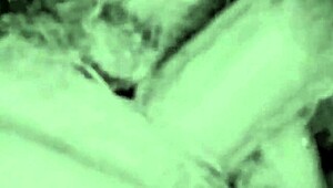 Suggestive Vintage Vibe with Hairy Beaver Stripping Down Slow