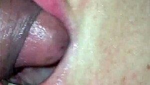 French amateur in satin panties gets bent over