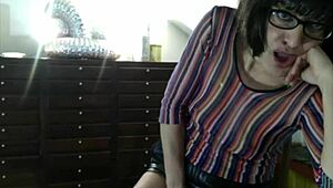 uhh, olga’s squirt machine went wild, gotta mop this floor now!