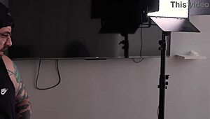 Behind The Scenes, Actress With Big Ass Gets Gaped By Monster Cock In Interracial Assfucking