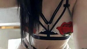 latina with big ass in tiny thong teasing on webcam