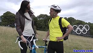 British Mature Picks Up Cyclist For Intense Fuck