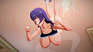 Moaning Aki Nijou And Her Big Bouncing Tits In 3d Hentai Sex