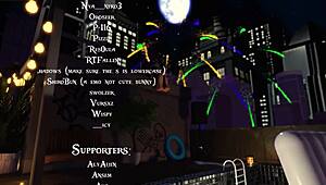 Catgirl enjoys creampie before fireworks display