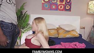 Stepsiblings get naughty on family vacation when parents are not around