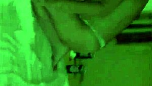 French amateur in satin panties gets bent over