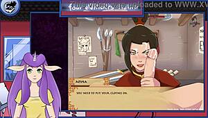 Avatar Trainer Gives Royal Handjob In Animated Scene