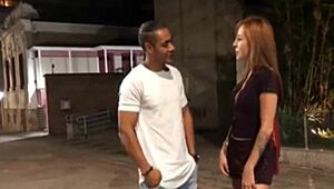 Horny on the street, I gave it to that handsome black guy!