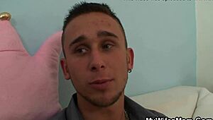 Horny girlfriend lures him into cheating sex with shaved pussy temptation