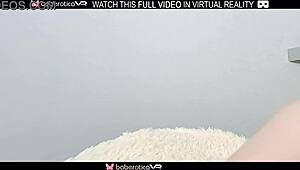 Solo Blonde Sweety Babe Rubs Clit in VR