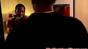 Detailed cocksucking and anal fucking by muscular gay ebony hunks with tattoos and cumshots