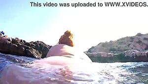 why is this bbw flashing her hairy pussy in public?