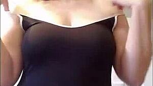 Stoner babe Jane Judge teases in STRIPTEASE FETISH CLOTHES compilation