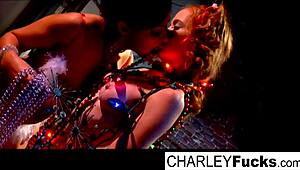 Charley And Her Sexy Girlfriend Engage In Lesbian Fucking With Oral And Pussy Play