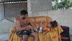 Caught My Thai Stepdaughter Masturbating and Took Her Tight Anal