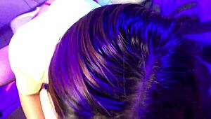 I Was Trying a Yellow Micro Dress When I Got Grabbed by the Ass and Put Down to Suck Cock with Latina Housewife Massage