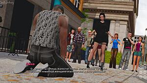 watch the complete gameplay where my bully becomes my lover, featuring japanese girl with big tits masturbating to orgasm outdoors.