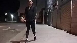 Latino Gay Bubble Butt Offering Holes on the Street