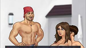 Summer saga chapter 66: dance and massage with big tits