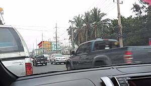 Ladyboy Ice Masturbates Hard for Cam in Skirt