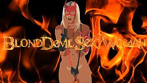 sex vibrator full of cum in blondes ass, pov close-up of horny wife