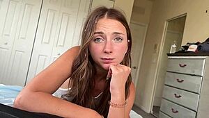 Step Sister Macy Meadows Squirts in Creampie Household Fantasy