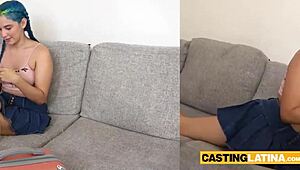 amateur latina teen min galilea cries during rough ass casting