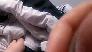 hey, watch this trans girl moaning with a hot cumshot. chubby solo action just for you on mobile!