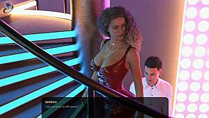 feeling the orgasm with big tits and shaved pussy sucking