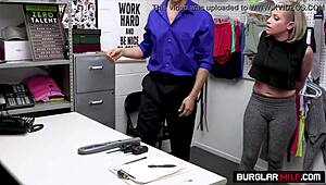 yo, check this milf getting banged by security in the backroom!