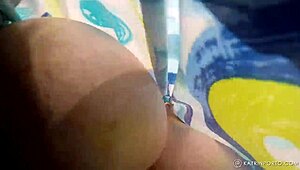 why is this bbw flashing her hairy pussy in public?