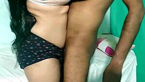 Desi school teacher gets roughly fucked in missionary position, her tight pussy pounded hard in viral MMS.