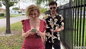 Curvy cougar SARA JAY gets BENT OVER by big dick young stud, DEEPTHROAT and COWGIRL action