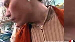 This red-haired German milf got fucked and cum splashed on her ass. It was a wild dating night.