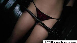 horny jayden teases her big tits and masturbates alone