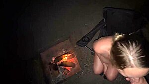 Fat Curvy Gay Man Masturbates Outdoors Trying To Get Caught Before Sucking Cock