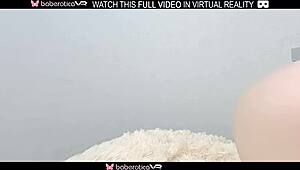 Solo Blonde Sweety Babe Rubs Clit in VR