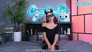 Cute Teen 18+ Spreads Shaved Pussy and Masturbates with Huge Vibrator.