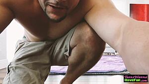 amateur teen 18+ gets covered in jizz at wild party foursome with oral and facials