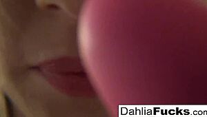 dahlia watches christy getting nude on set, big tits and pussy 😏