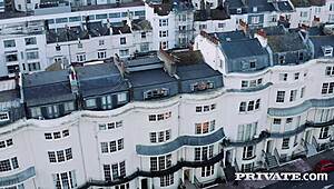 PRIVATE COM - BIG TITTY BRUNETTE CHELSEA ELLIS RIDES INTERRACIAL COCK IN HAIRLESS PUSSY CREAMPIE SCENE