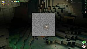 getting sucked near oblivious girlfriend in hornycraft parody