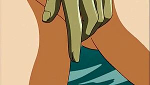 Big titty anime babe receives pussy licking.