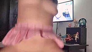 She's masturbating with a Tantaly male toy at home