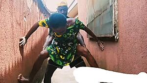 Hide and seek game with neighbor's daughter turns into outdoor fun